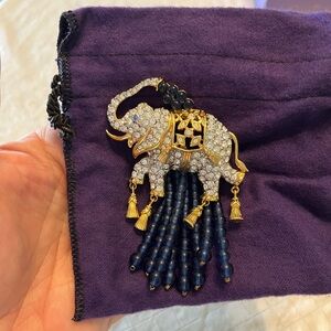 Elizabeth Taylor Fashion Jewelry Collection. 1993 Elephant Walk Pin